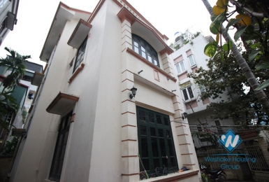 Inexpensive large house with garden and rooftop terrace for rent in Tay Ho, Hanoi